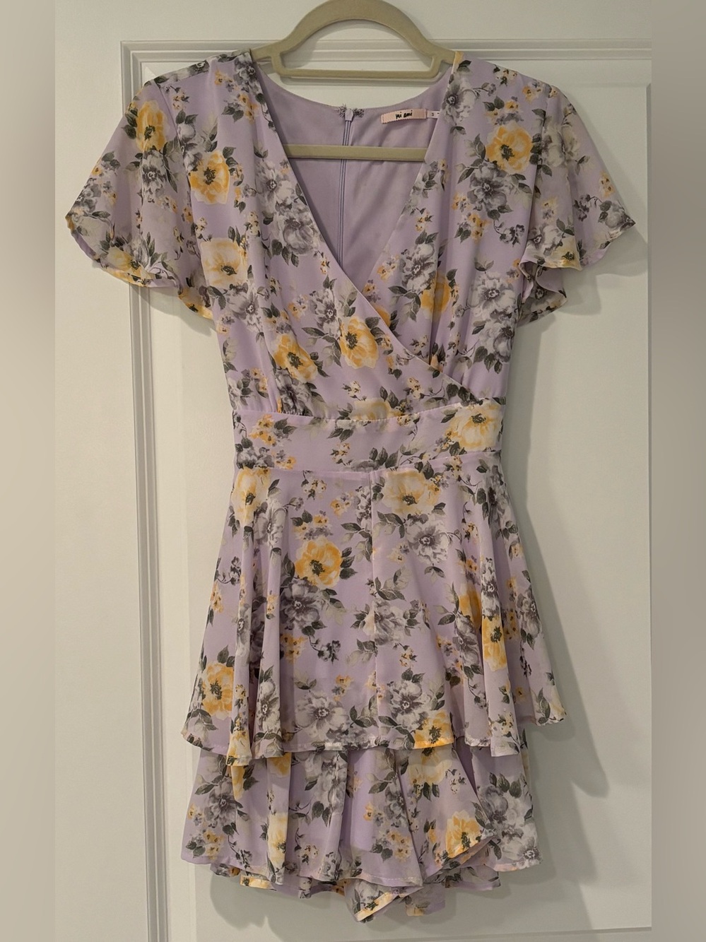 Francesca’s Mi Ami Floral Romper Dress S